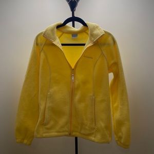 Yellow Columbia Zip Up Fleece
